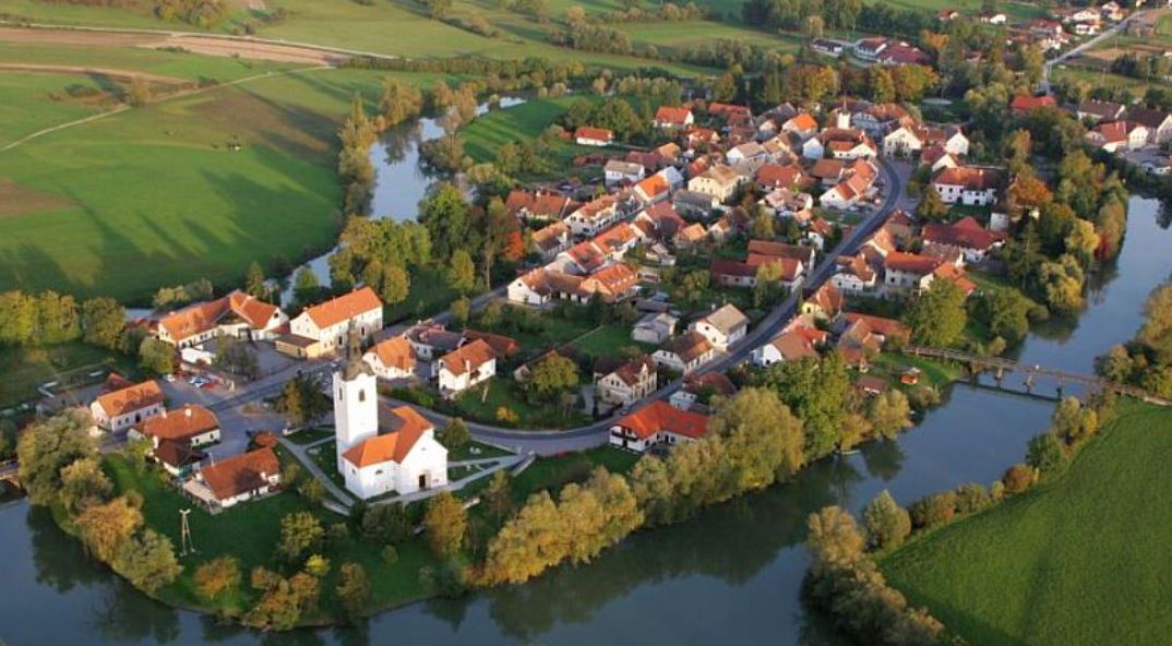 Very small town Kostanjevica na Krki and 2 Monasteries